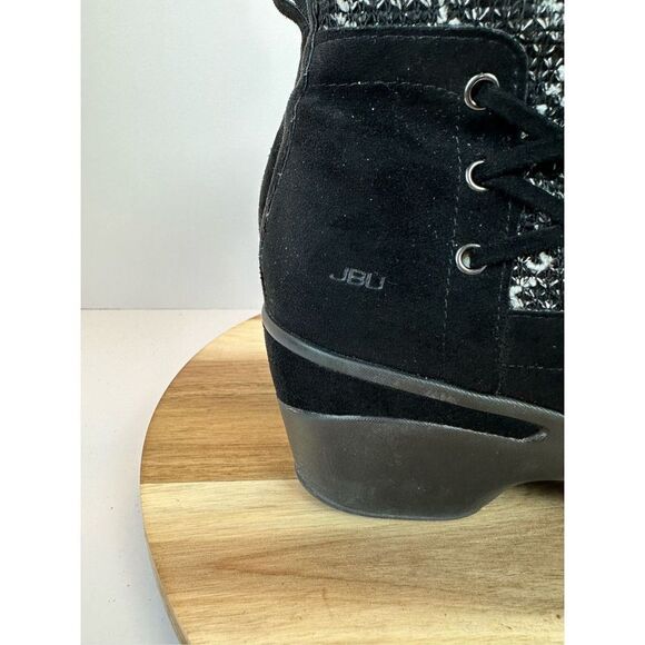 JBU by Jambu Women's 11 Nottingham Wedge Ankle Bootie Boot Shoes Black - Picture 2 of 15